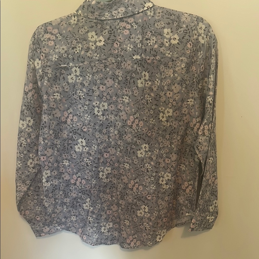 Spartina 449 Pastel Floral Blouse - Picture 6 of 8